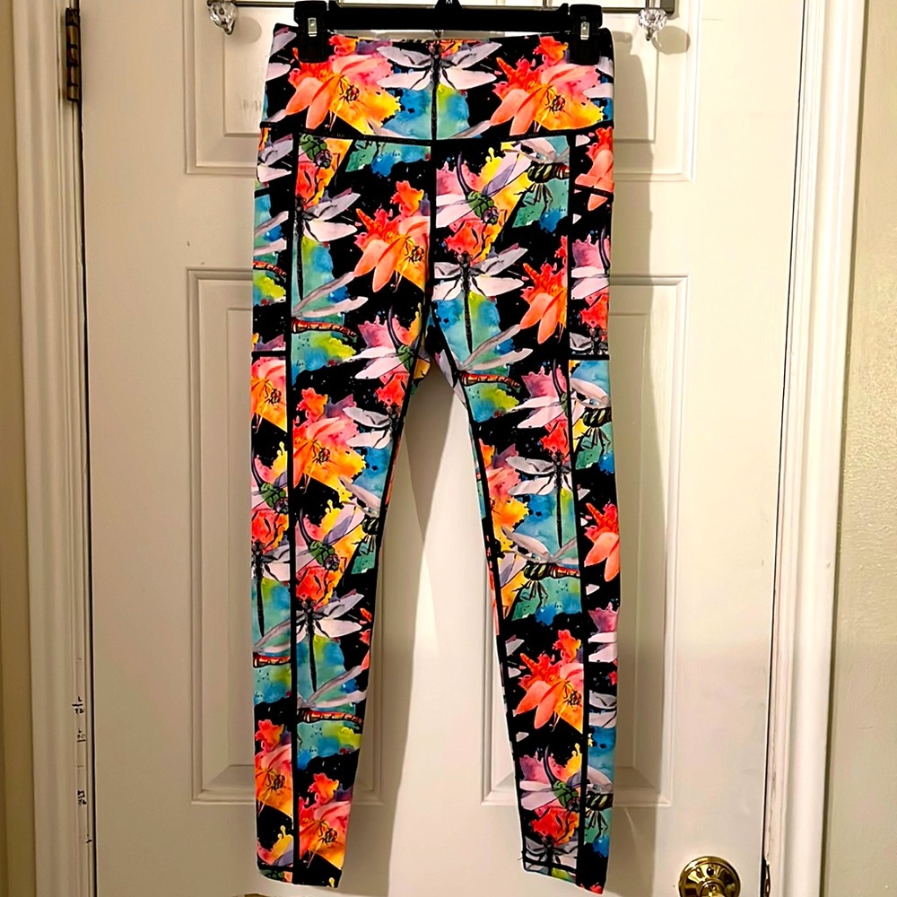 Constantly Varied Gear (CVG) Dragonfly Full Length Leggings Size Small